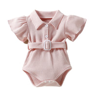 Load image into Gallery viewer, Baby Girls Solid Color Rompers Wholesale 220610137
