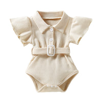 Load image into Gallery viewer, Baby Girls Solid Color Rompers Wholesale 220610137
