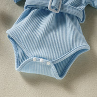 Load image into Gallery viewer, Baby Girls Solid Color Rompers Wholesale 220610137
