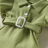 Load image into Gallery viewer, Baby Girls Solid Color Rompers Wholesale 220610137
