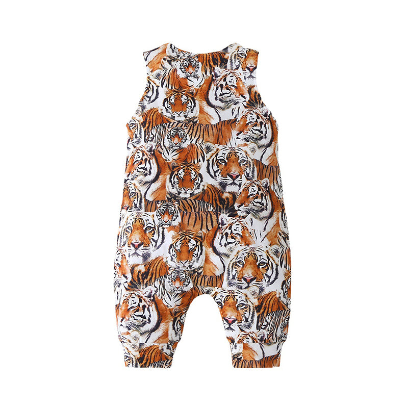 Baby Unisex Animals Print Jumpsuits Wholesale 220610206