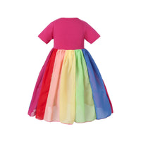 Load image into Gallery viewer, Baby Kid Girls Rainbow Dresses Wholesale 22061021
