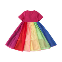 Load image into Gallery viewer, Baby Kid Girls Rainbow Dresses Wholesale 22061021

