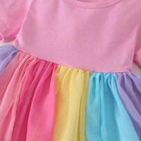 Load image into Gallery viewer, Baby Kid Girls Rainbow Dresses Wholesale 22061021
