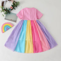 Load image into Gallery viewer, Baby Kid Girls Rainbow Dresses Wholesale 22061021
