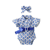 Load image into Gallery viewer, Baby Girls Print Rompers Wholesale 220610307
