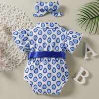 Load image into Gallery viewer, Baby Girls Print Rompers Wholesale 220610307
