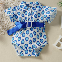 Load image into Gallery viewer, Baby Girls Print Rompers Wholesale 220610307
