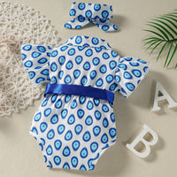 Load image into Gallery viewer, Baby Girls Print Rompers Wholesale 220610307
