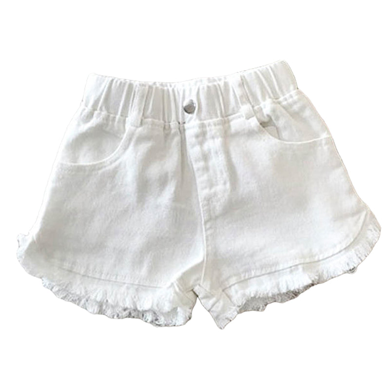 Baby Kid Girls Solid Color Shorts Wholesale 220610309