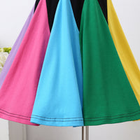Load image into Gallery viewer, Baby Kid Girls Color-blocking Rainbow Dresses Wholesale 22061034
