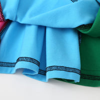 Load image into Gallery viewer, Baby Kid Girls Color-blocking Rainbow Dresses Wholesale 22061034
