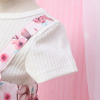 Load image into Gallery viewer, Baby Kid Girls Flower Animals Bow Muslin&amp;Ribbed Print Dresses Wholesale 220610351
