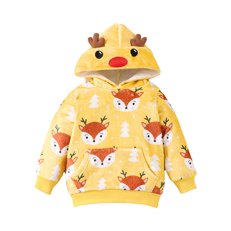 Baby Kid Unisex Animals Cartoon Print Hoodies Swearshirts Wholesale 220610369