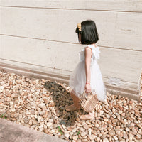 Load image into Gallery viewer, Baby Kid Girls Solid Color Lace Dresses Wholesale 220610388
