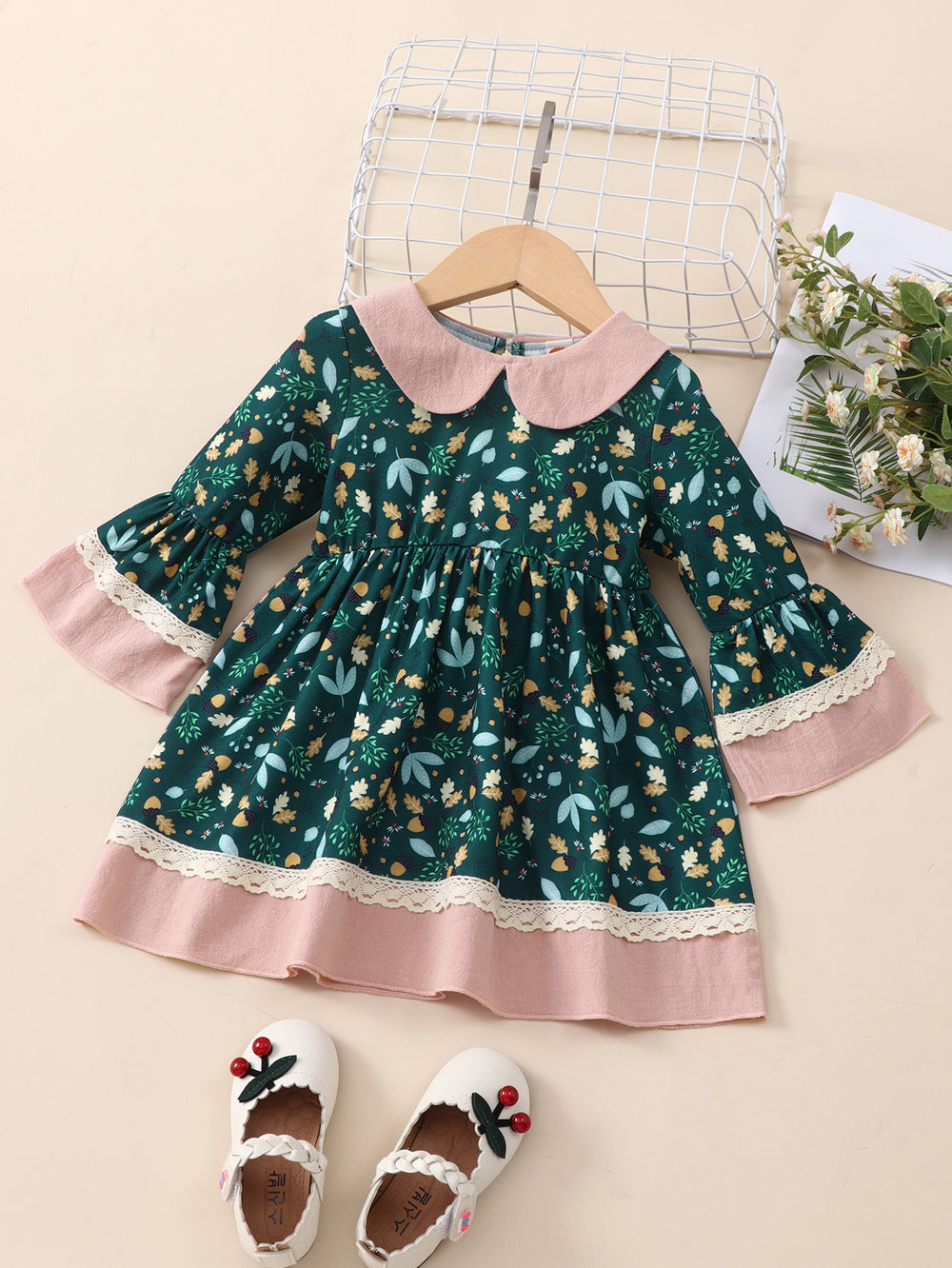 Baby Girls Flower Dresses Wholesale 220610423