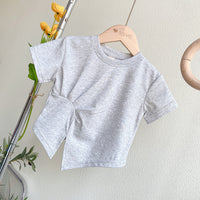 Load image into Gallery viewer, 2 Pieces Set Baby Kid Girls Solid Color Tops And Pants Wholesale 220610453
