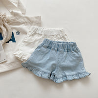 Load image into Gallery viewer, Baby Kid Girls Solid Color Jeans Shorts Wholesale 220610489
