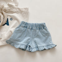 Load image into Gallery viewer, Baby Kid Girls Solid Color Jeans Shorts Wholesale 220610489

