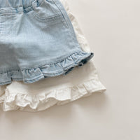 Load image into Gallery viewer, Baby Kid Girls Solid Color Jeans Shorts Wholesale 220610489
