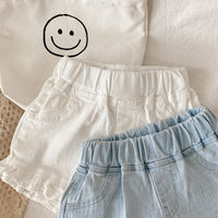 Load image into Gallery viewer, Baby Kid Girls Solid Color Jeans Shorts Wholesale 220610489
