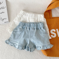 Load image into Gallery viewer, Baby Kid Girls Solid Color Jeans Shorts Wholesale 220610489
