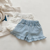 Load image into Gallery viewer, Baby Kid Girls Solid Color Jeans Shorts Wholesale 220610489
