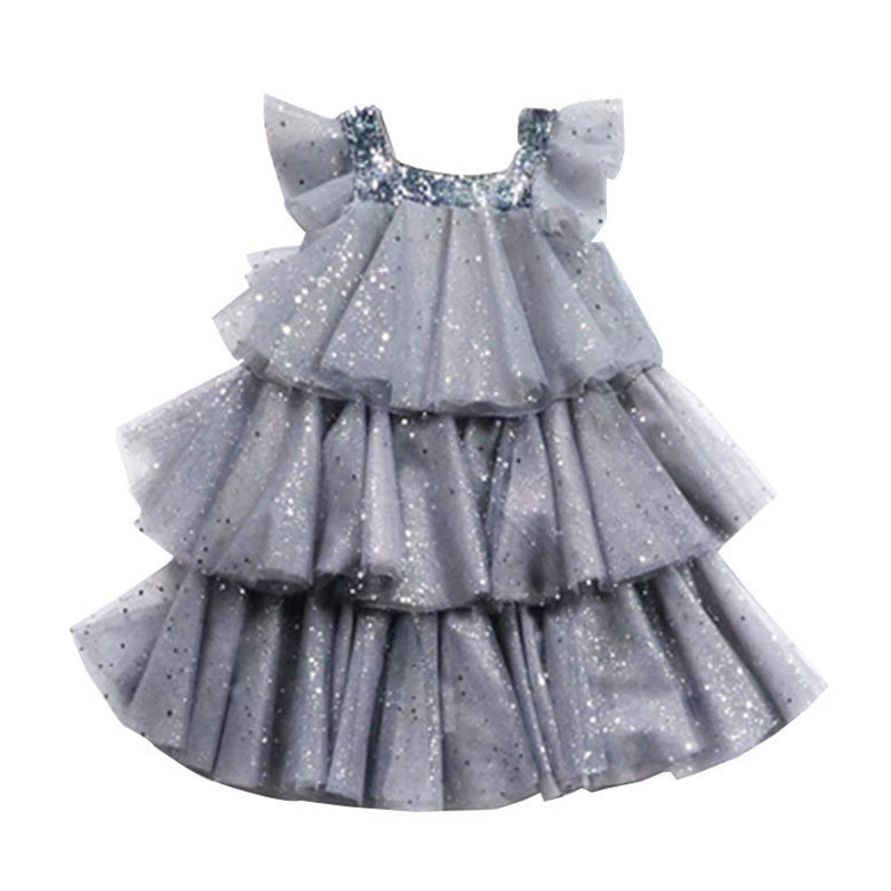 Baby Kid Girls Solid Color Dresses Wholesale 220610494