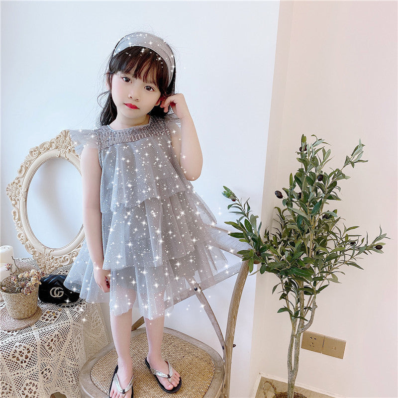Baby Kid Girls Solid Color Dresses Wholesale 220610494