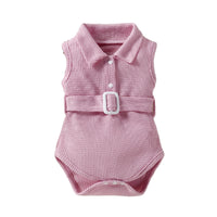 Load image into Gallery viewer, Baby Girls Solid Color Rompers Wholesale 220610521
