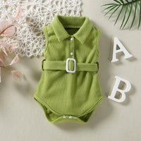 Load image into Gallery viewer, Baby Girls Solid Color Rompers Wholesale 220610521
