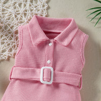 Load image into Gallery viewer, Baby Girls Solid Color Rompers Wholesale 220610521
