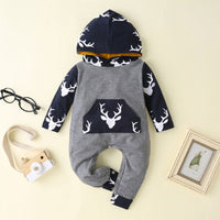 Load image into Gallery viewer, Baby Unisex Color-blocking Animals Print Jumpsuits Wholesale 220610594
