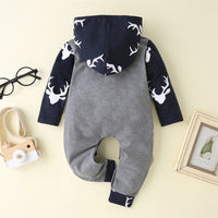 Load image into Gallery viewer, Baby Unisex Color-blocking Animals Print Jumpsuits Wholesale 220610594
