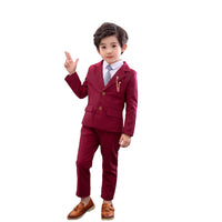 Load image into Gallery viewer, 2 Pieces Set Baby Kid Boys Dressy Birthday Party Solid Color Jackets Outwears And Pants Wholesale 22061312
