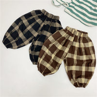 Load image into Gallery viewer, Baby Kid Unisex Checked Pants Wholesale 220613258
