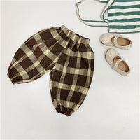 Load image into Gallery viewer, Baby Kid Unisex Checked Pants Wholesale 220613258
