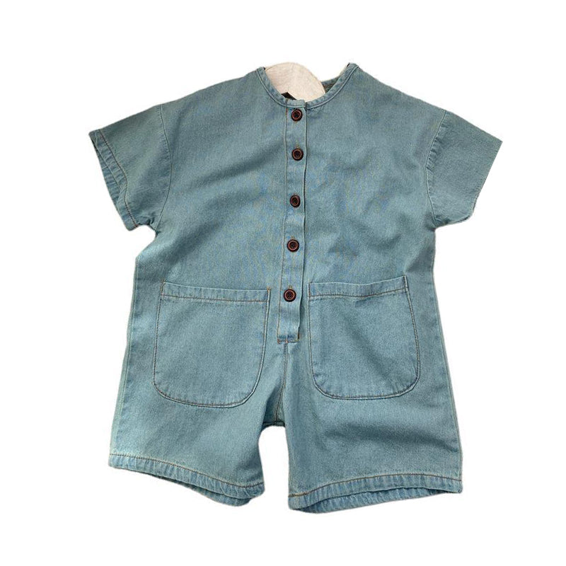 Baby Kid Unisex Solid Color Rompers Wholesale 22061333