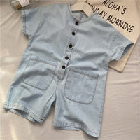 Load image into Gallery viewer, Baby Kid Unisex Solid Color Rompers Wholesale 22061333
