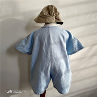 Load image into Gallery viewer, Baby Kid Unisex Solid Color Rompers Wholesale 22061333
