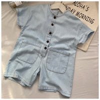 Load image into Gallery viewer, Baby Kid Unisex Solid Color Rompers Wholesale 22061333
