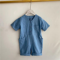 Load image into Gallery viewer, Baby Kid Unisex Solid Color Rompers Wholesale 22061334
