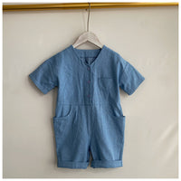 Load image into Gallery viewer, Baby Kid Unisex Solid Color Rompers Wholesale 22061334
