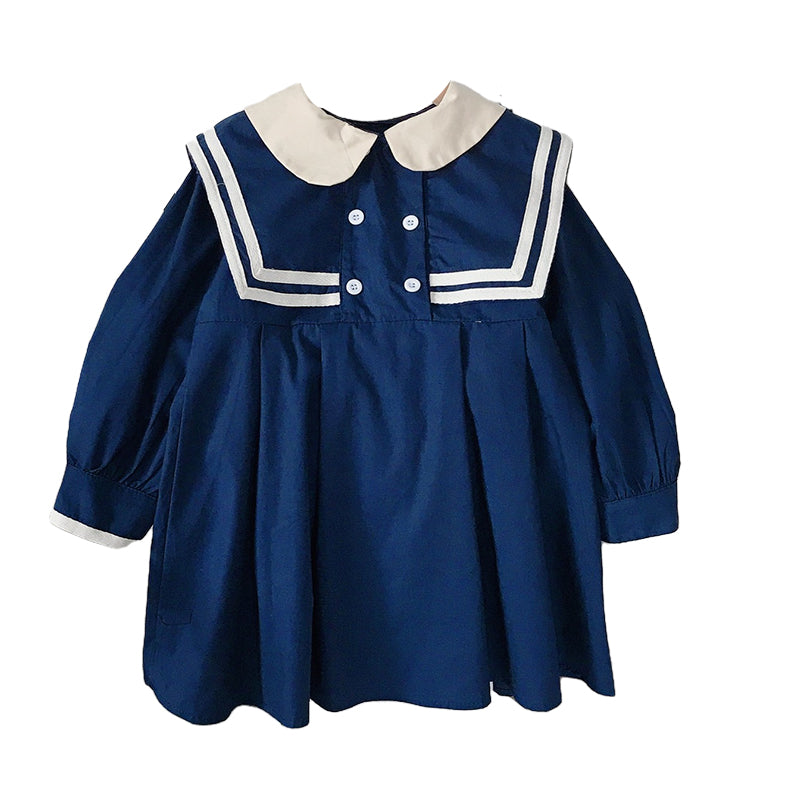 Baby Kid Girls Color-blocking Dresses Wholesale 220613382