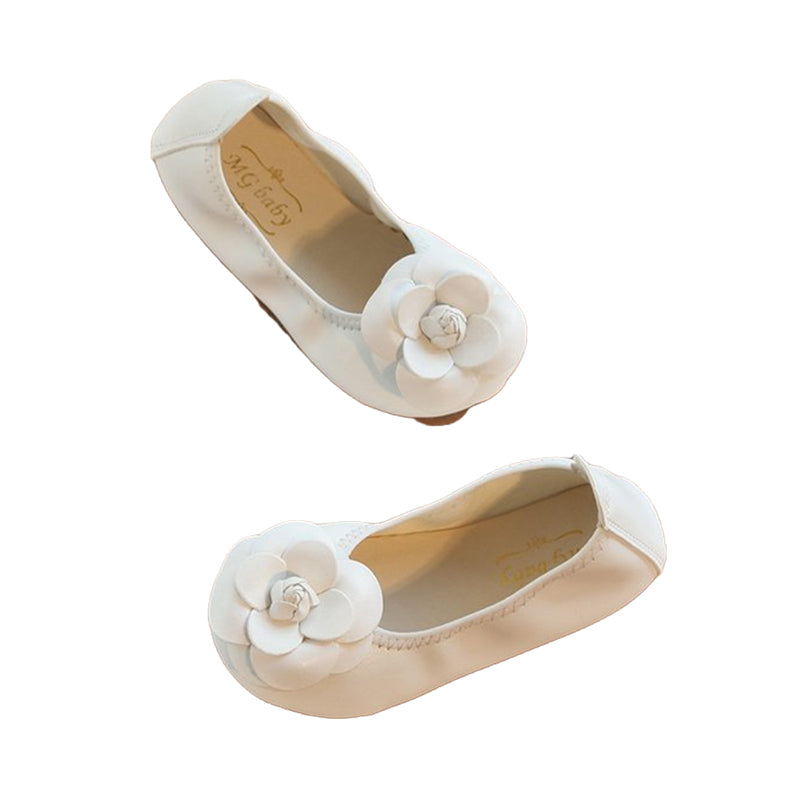 Baby Kid Girls Solid Color Flower Shoes Wholesale 220613397