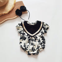 Load image into Gallery viewer, Baby Kid Girls Flower Print Rompers And Dresses Wholesale 220613411
