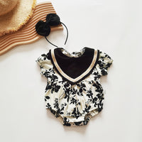 Load image into Gallery viewer, Baby Kid Girls Flower Print Rompers And Dresses Wholesale 220613411
