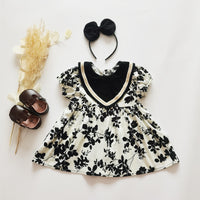 Load image into Gallery viewer, Baby Kid Girls Flower Print Rompers And Dresses Wholesale 220613411
