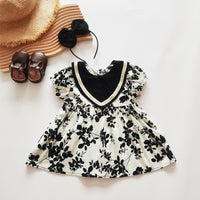 Load image into Gallery viewer, Baby Kid Girls Flower Print Rompers And Dresses Wholesale 220613411

