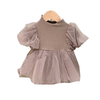 Load image into Gallery viewer, Baby Kid Girls Solid Color Rompers And Dresses Wholesale 220613413

